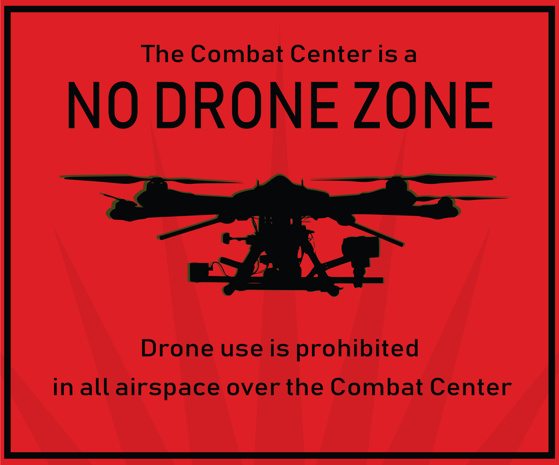 no drone use graphic