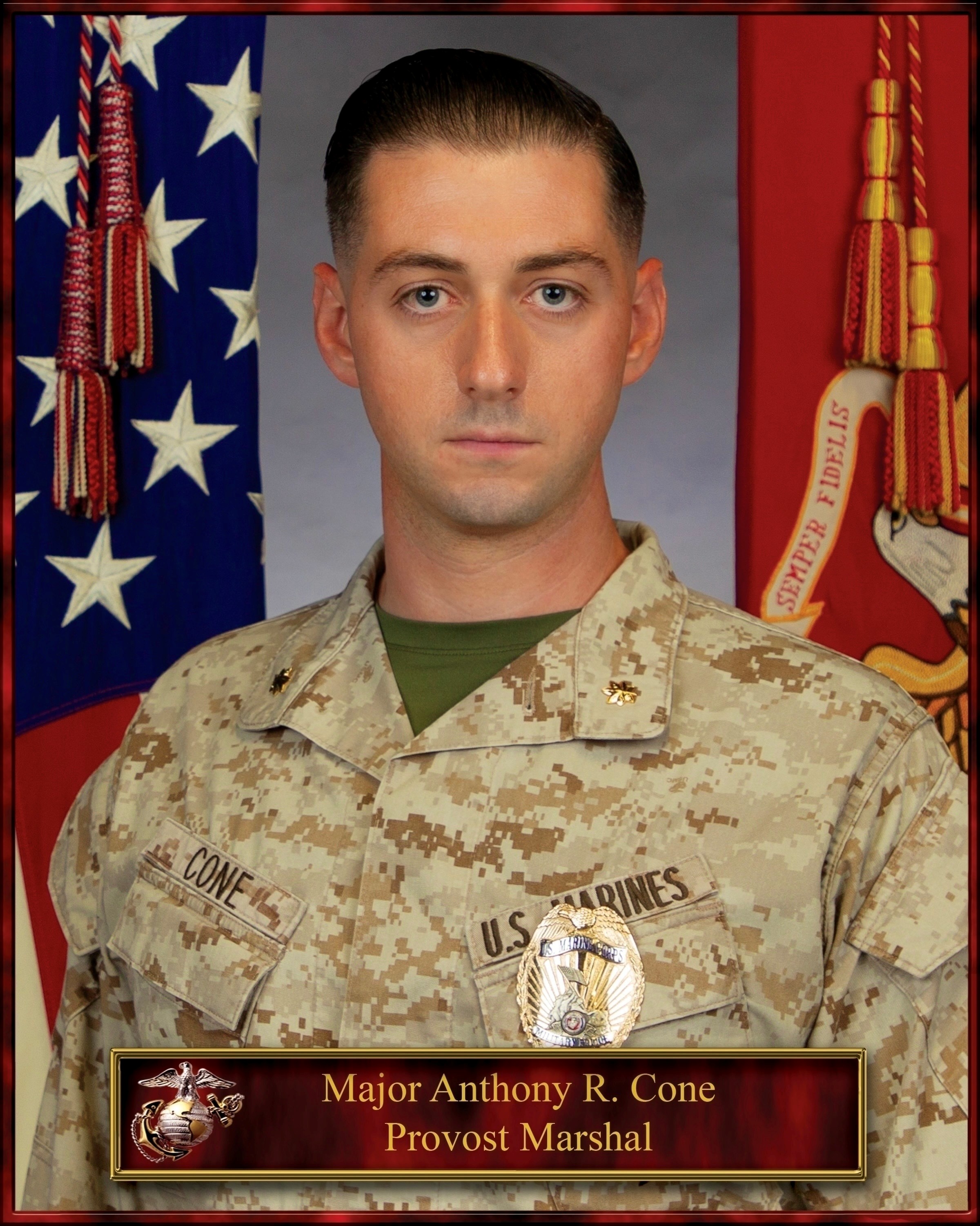 Major Anthony R. Cone, Provost Marshal Major Anthony R. Cone, Provost Marshal