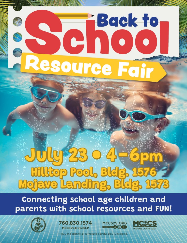 Combat Center Back To School Resource Fair 2026 Flyer